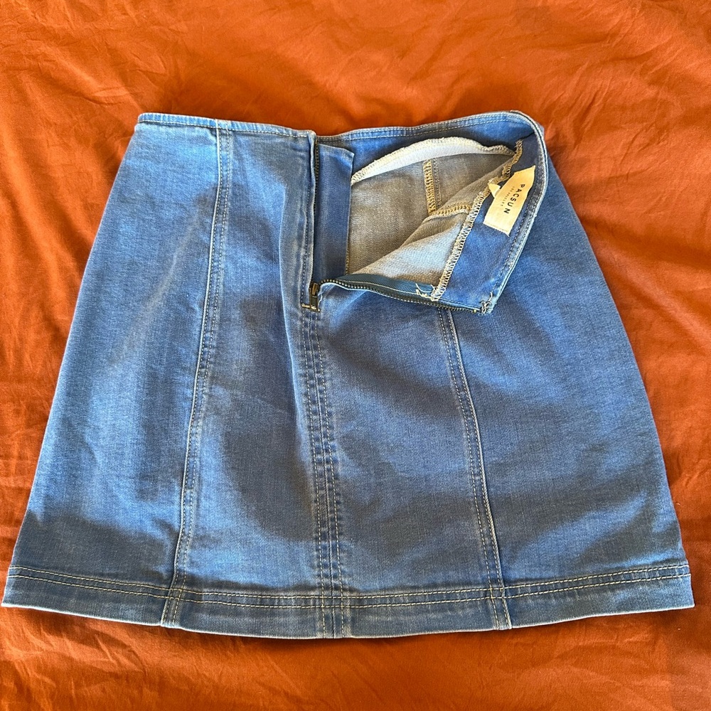 PACSUN - Blue Jean Mini Skirt